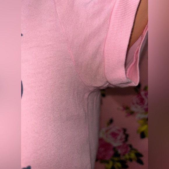Juicy couture T shirt Pink my dog doesn’t bite I do pet vintage y2k top cotton S - Picture 5 of 7
